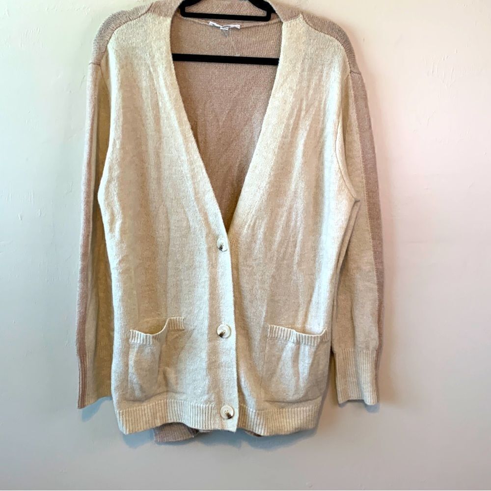 BB Dakota Steve Madden Multi color tan long cardigan size XL